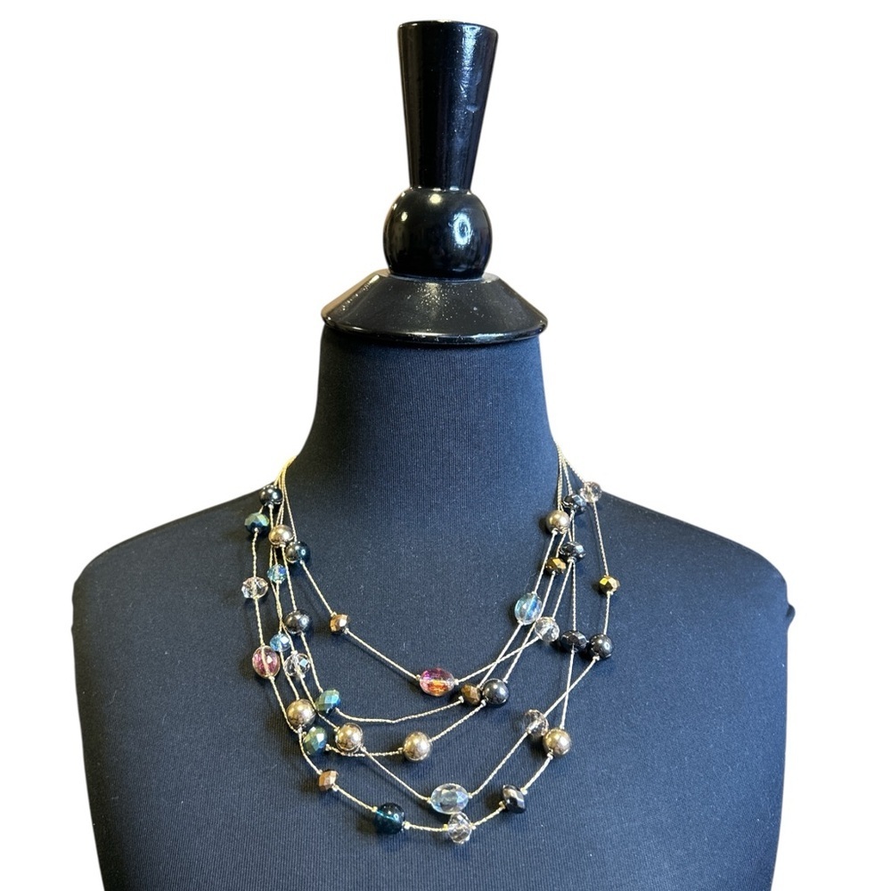 Vintage Multistrand Beaded Necklace